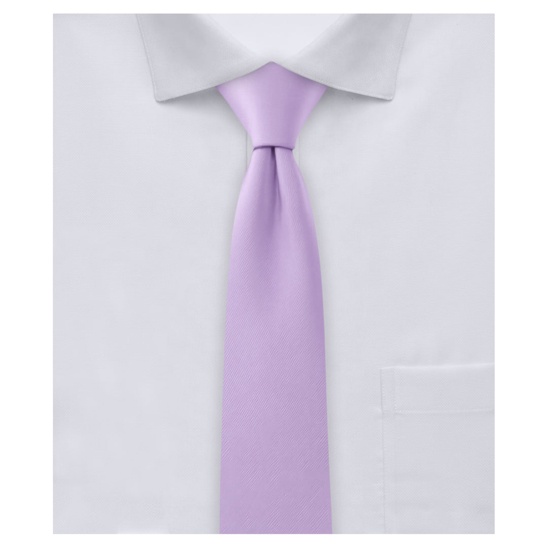 Solid Skinny Tie - Lavender