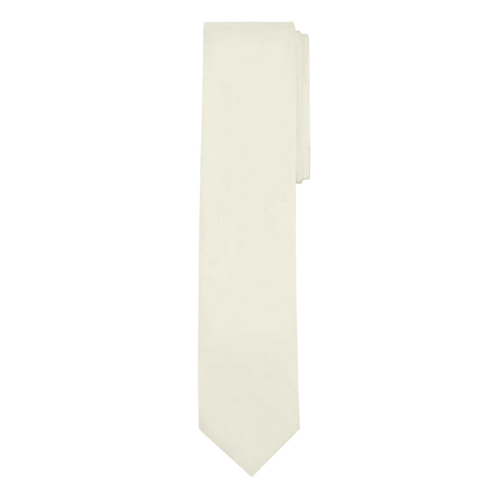Solid Skinny Tie - Ivory