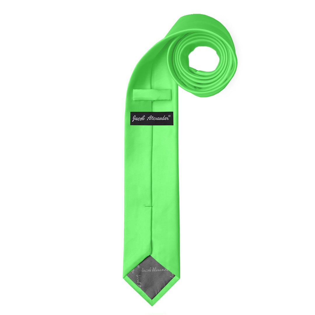 Solid Skinny Tie - Lime Green