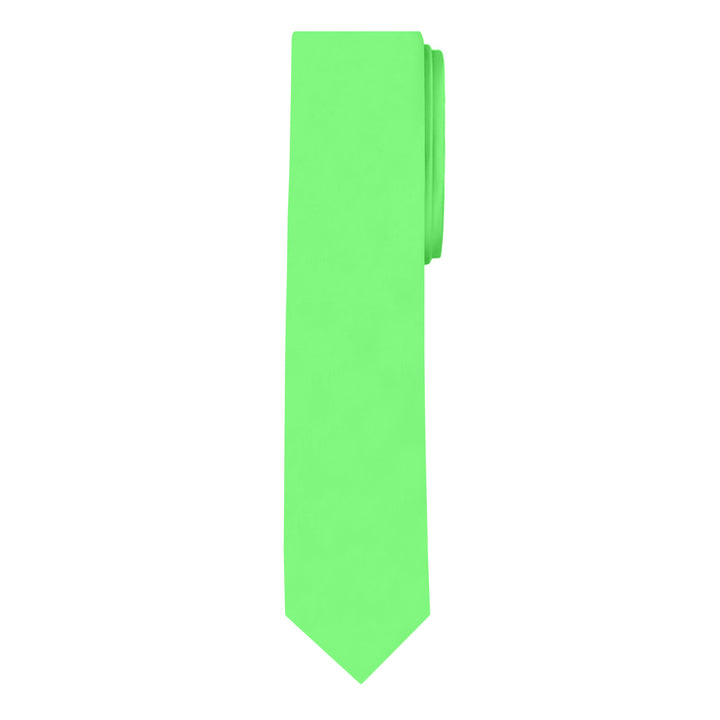 Solid Skinny Tie - Lime Green