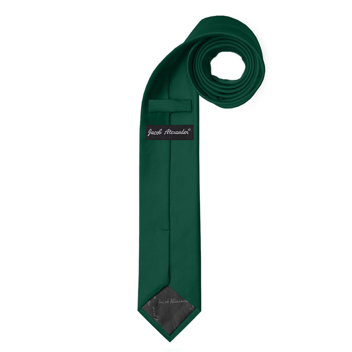 Solid Skinny Tie - Forest Green