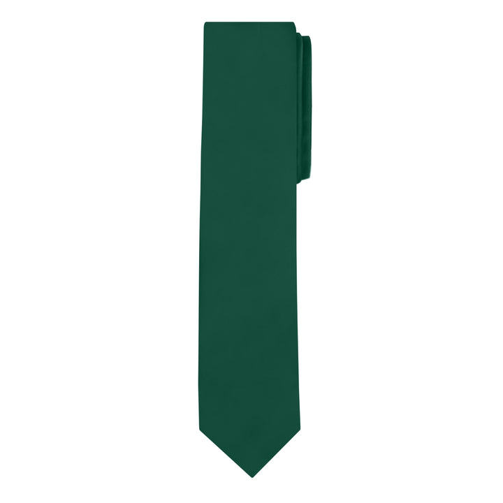 Solid Skinny Tie - Forest Green