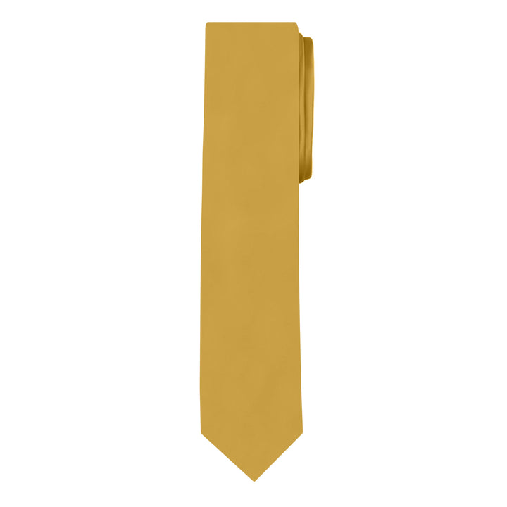 Solid Skinny Tie - Gold