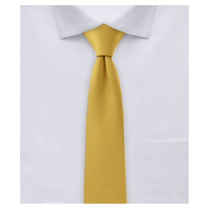 Solid Skinny Tie - Gold