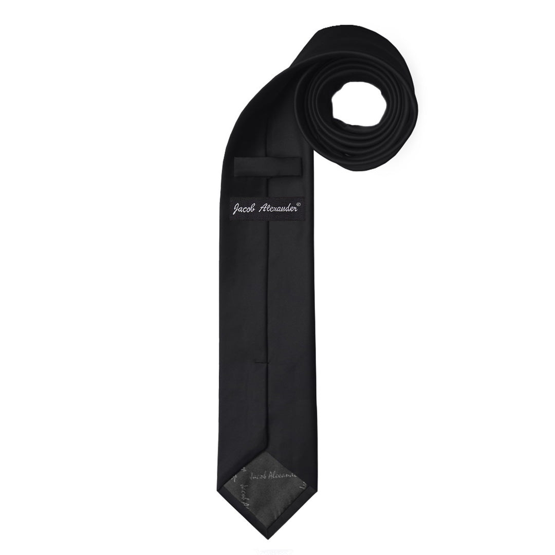 Solid Skinny Tie - Black