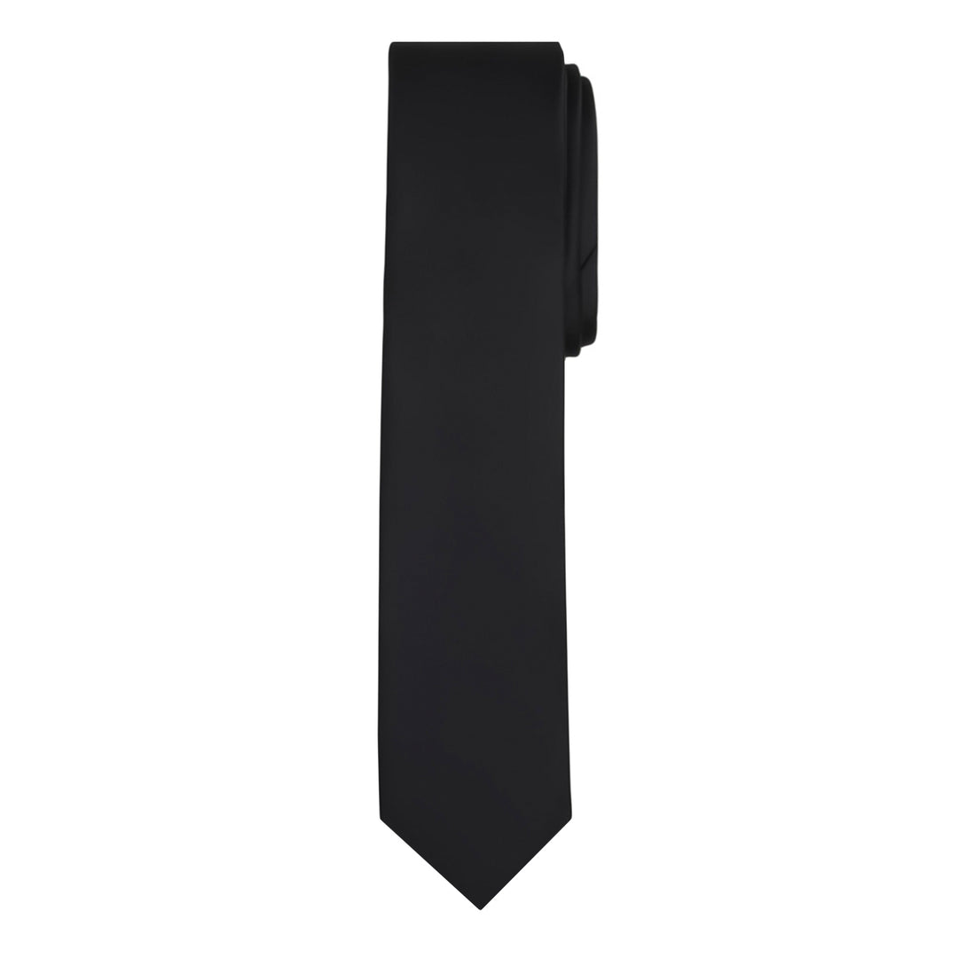 Solid Skinny Tie - Black
