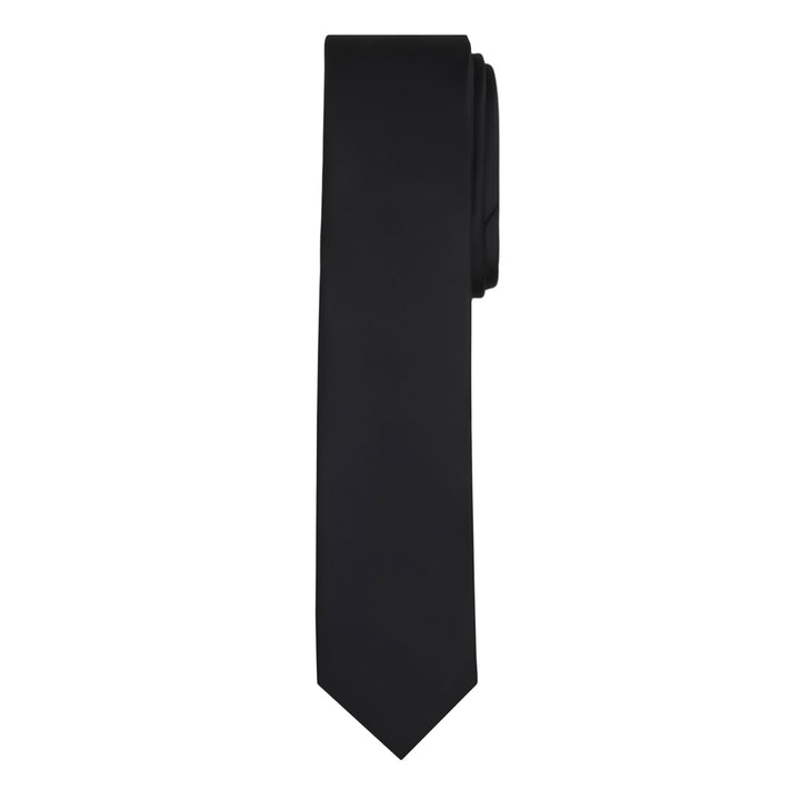 Solid Skinny Tie - Black
