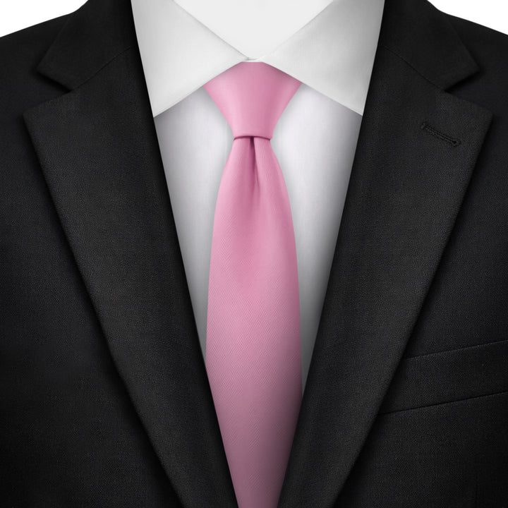 Solid Skinny Tie - Carnation Pink