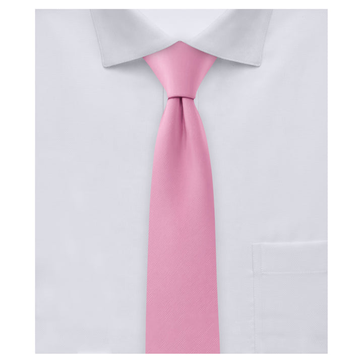 Solid Skinny Tie - Carnation Pink