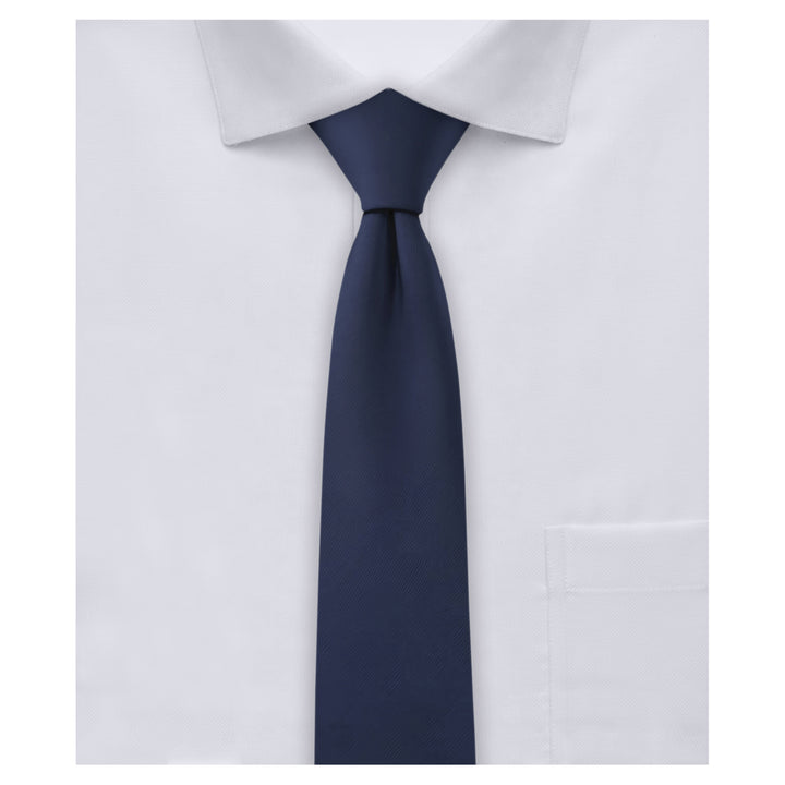 Solid Skinny Tie - Navy Blue