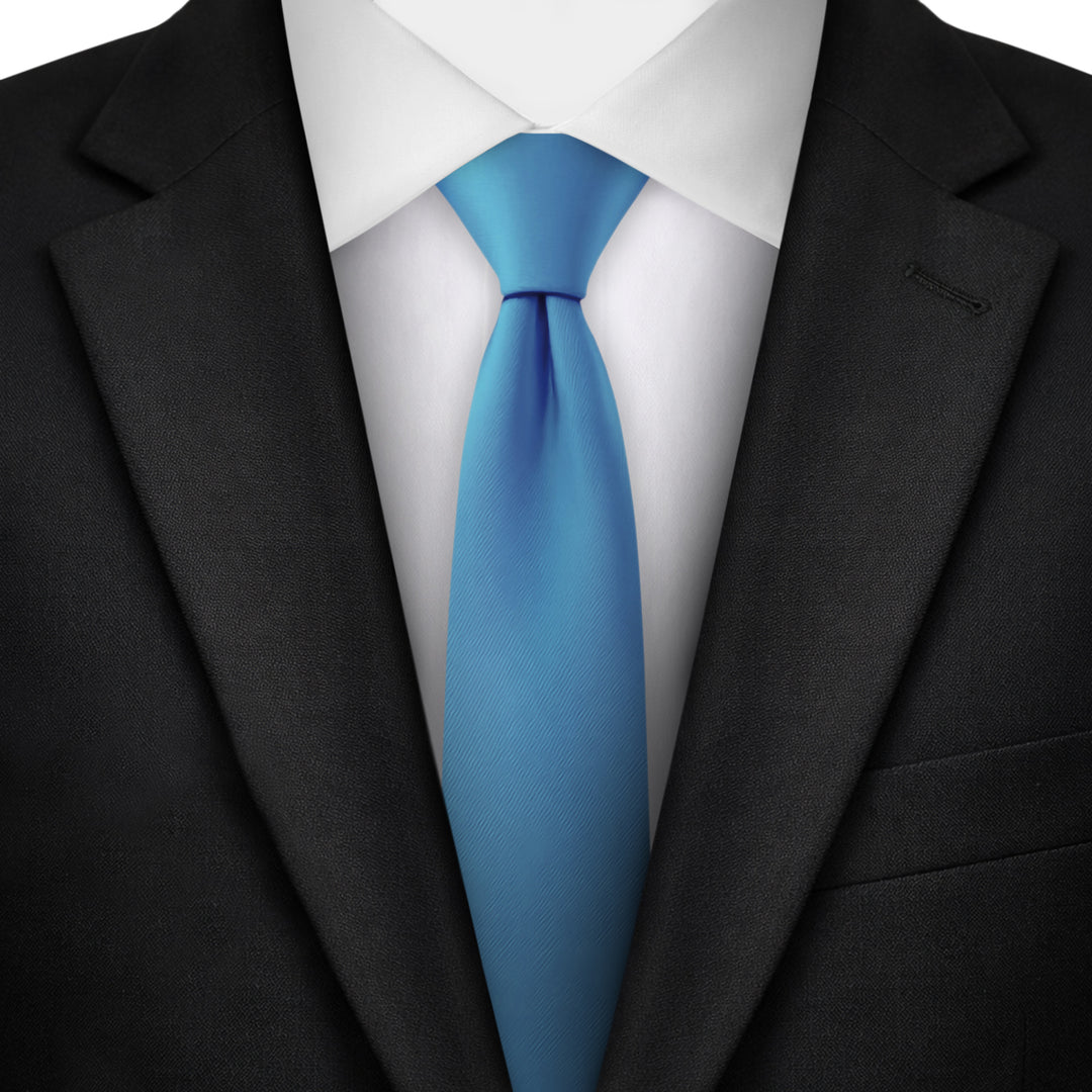 Solid Skinny Tie - Ocean Blue