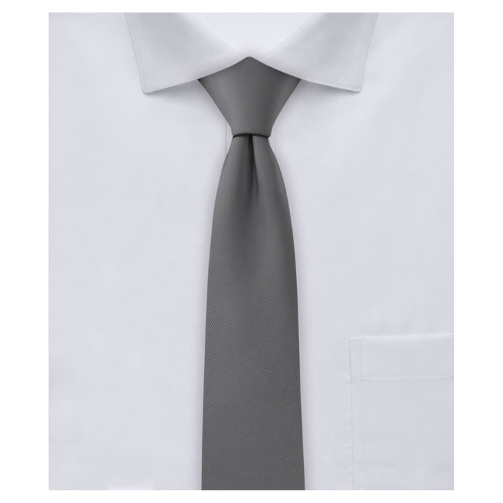 Solid Skinny Tie - Charcoal