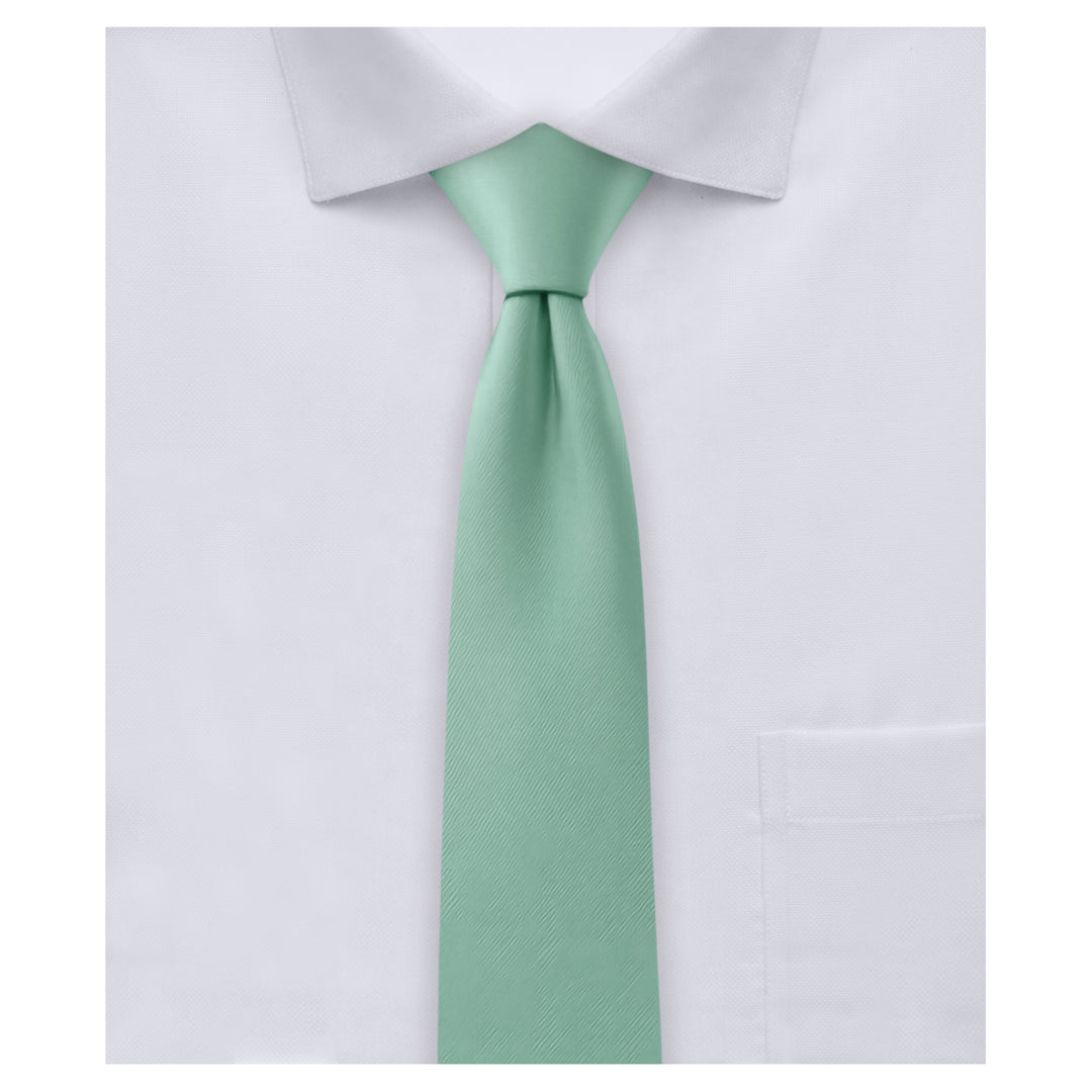 Solid Skinny Tie - Seafoam