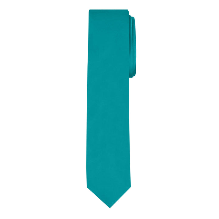 Solid Skinny Tie - Teal