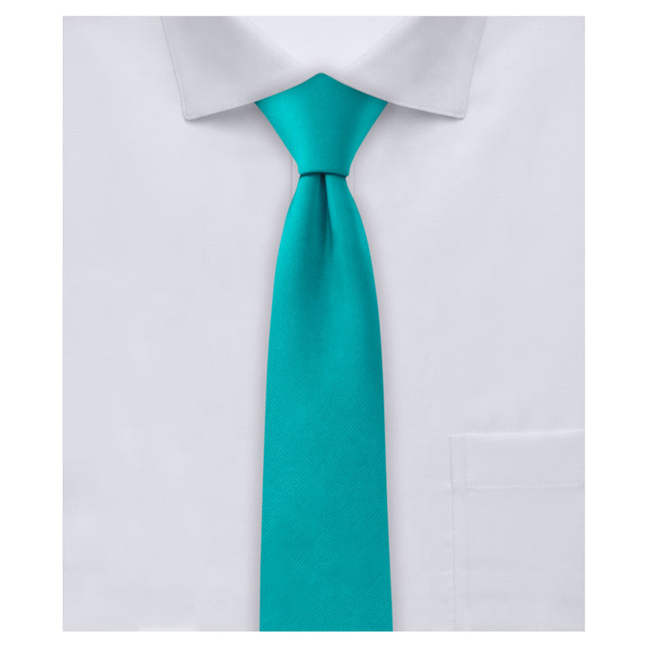 Solid Skinny Tie - Teal