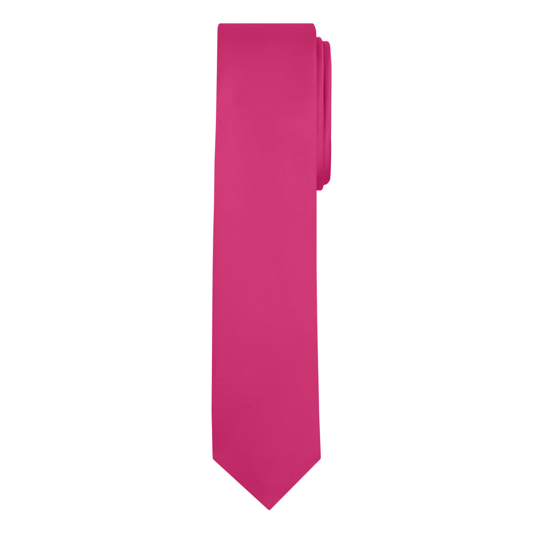 Solid Skinny Tie - Fuchsia Pink