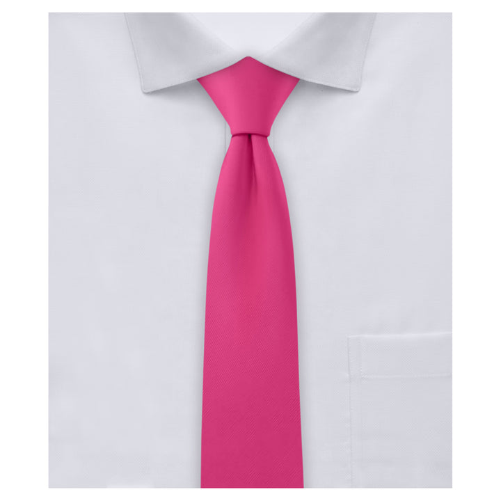 Solid Skinny Tie - Fuchsia Pink