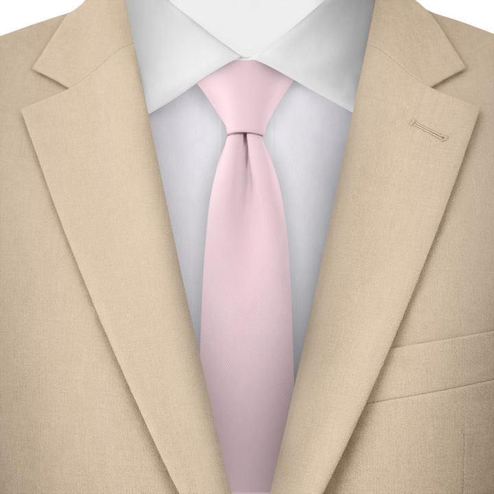 Solid Skinny Tie - Bridal Pink