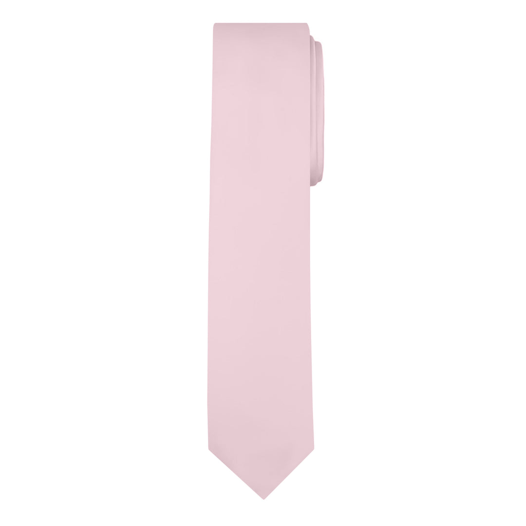 Solid Skinny Tie - Bridal Pink