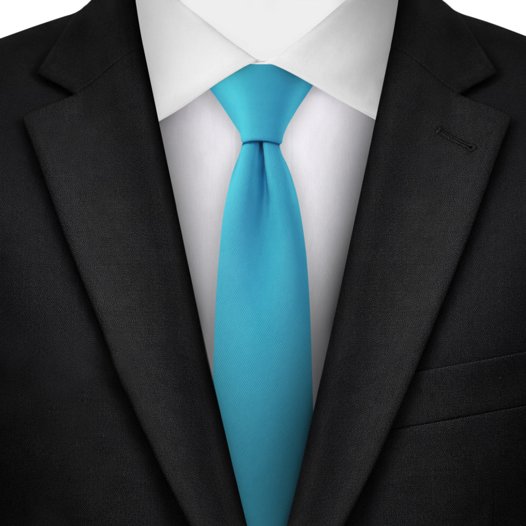 Solid Skinny Tie - Turquoise