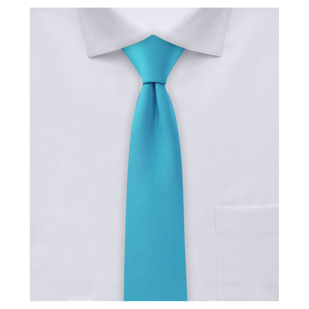 Solid Skinny Tie - Turquoise