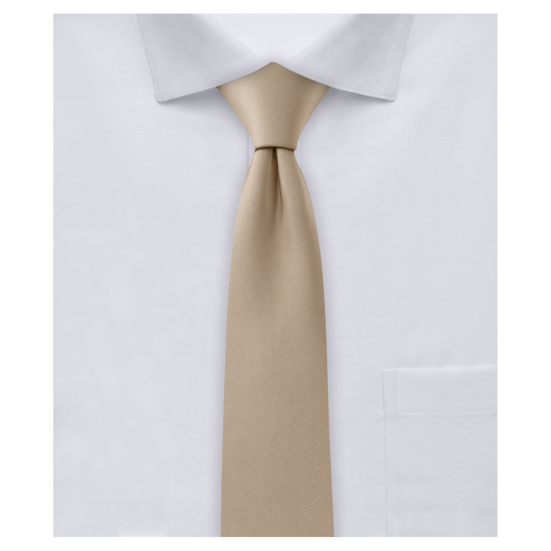 Solid Skinny Tie - Tan