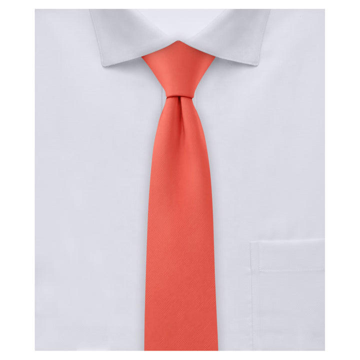Solid Skinny Tie - Coral