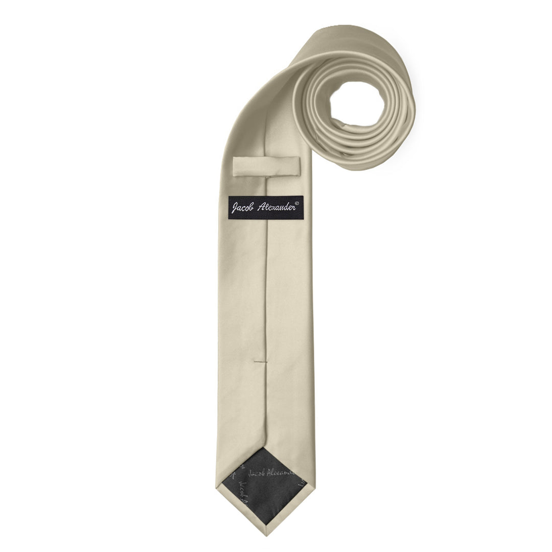 Solid Skinny Tie - Champagne