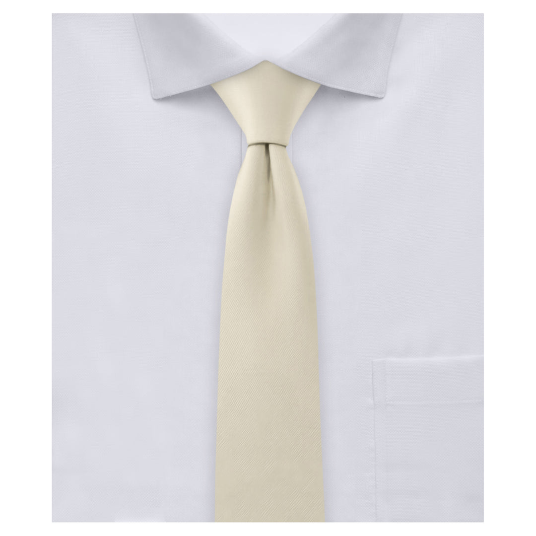 Solid Skinny Tie - Champagne