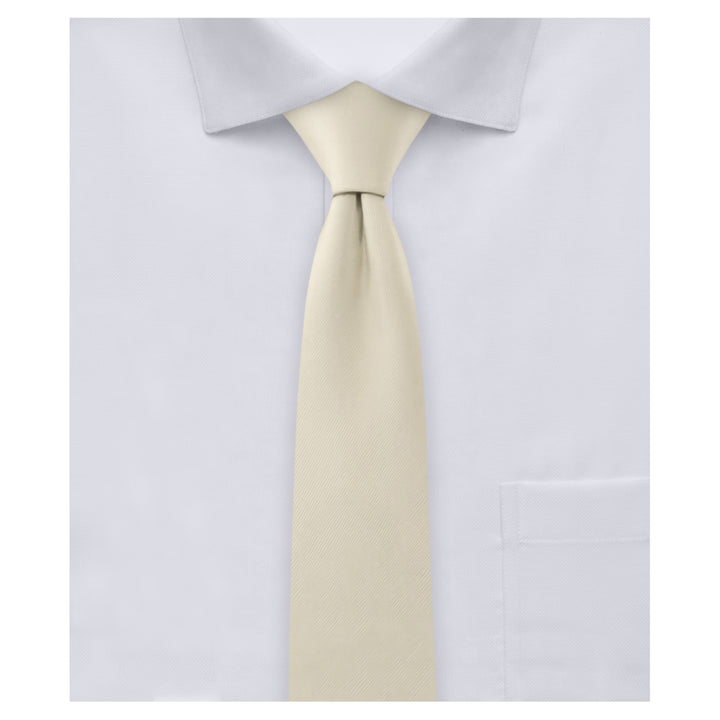 Solid Skinny Tie - Champagne