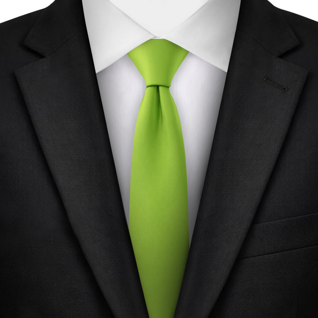 Solid Skinny Tie - Apple Green