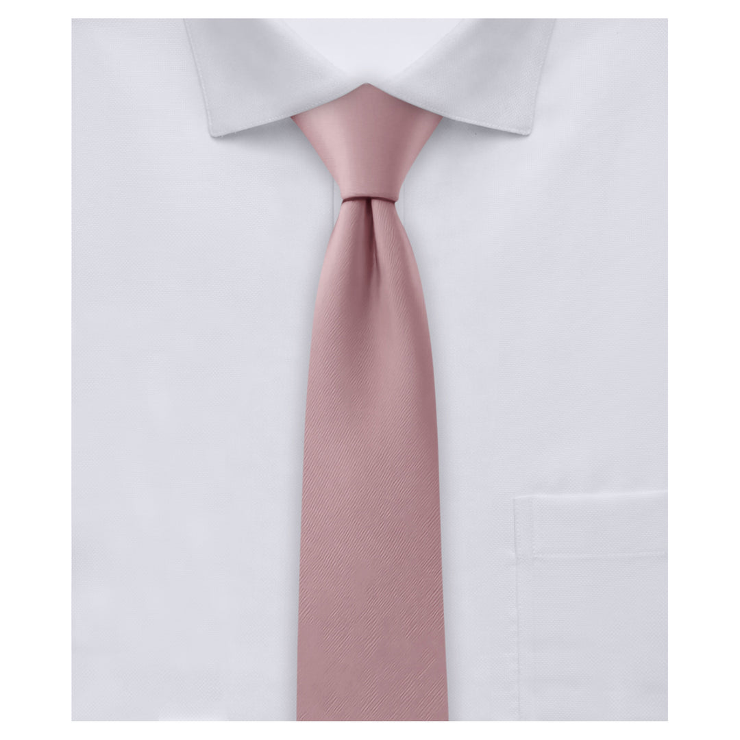 Solid Skinny Tie - Dusty Rose