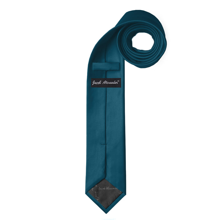 Solid Skinny Tie - Pacific Blue