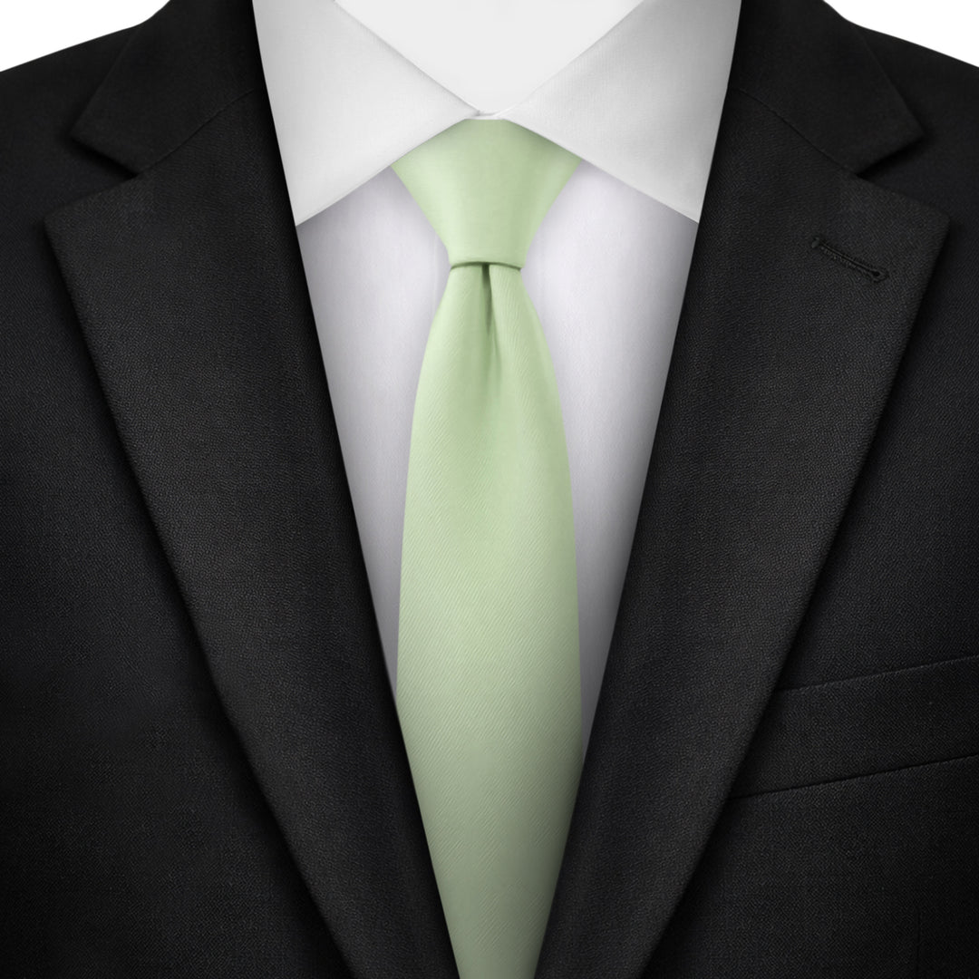 Solid Skinny Tie - Honeydew