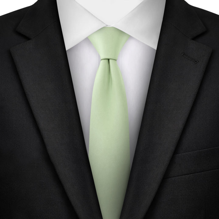 Solid Skinny Tie - Honeydew