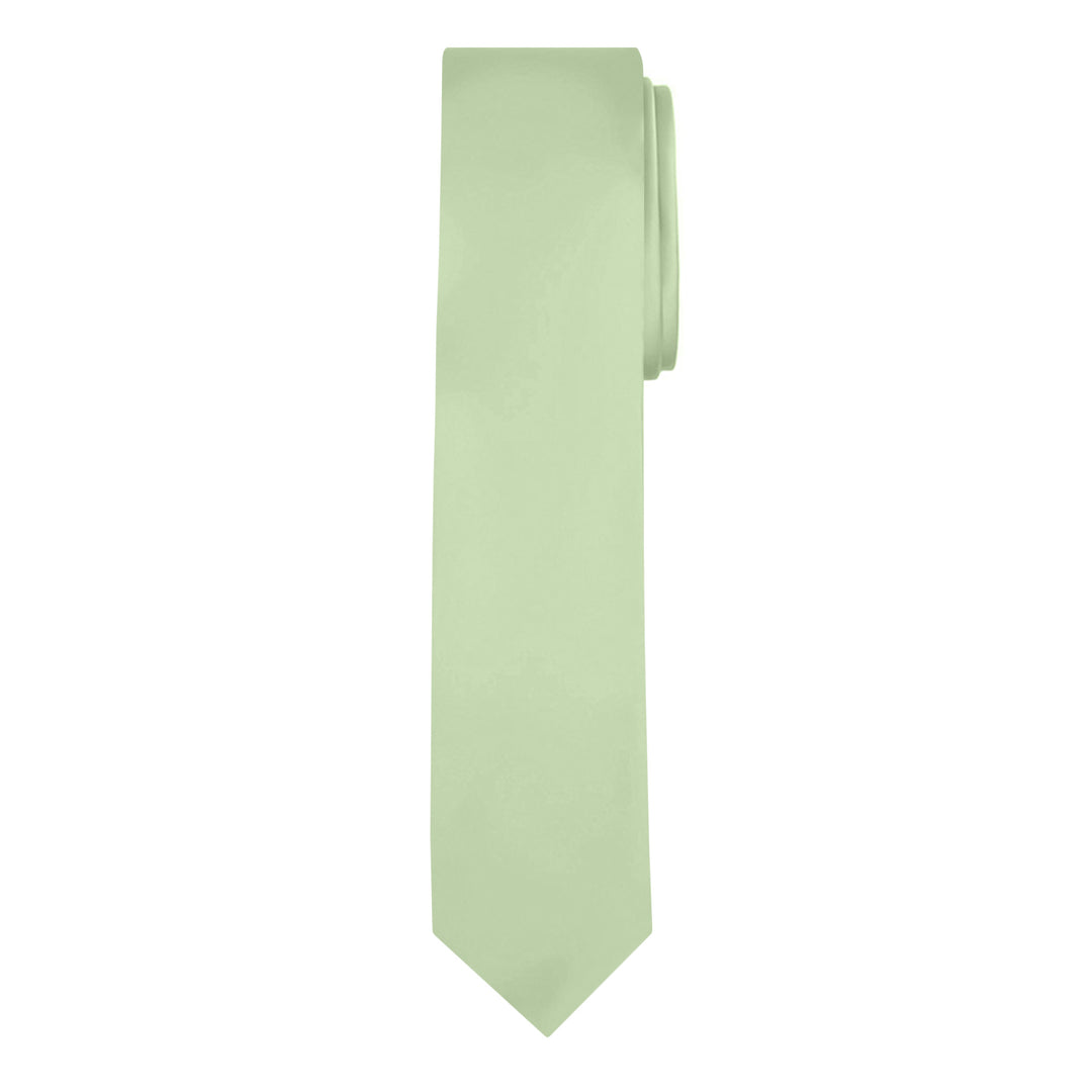 Solid Skinny Tie - Honeydew