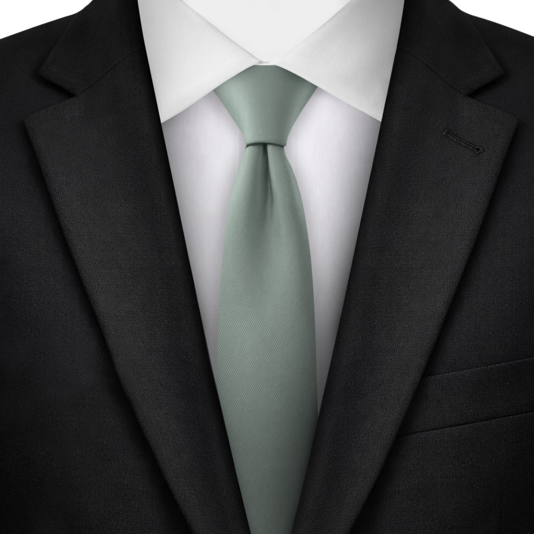 Solid Skinny Tie - Dusty Sage