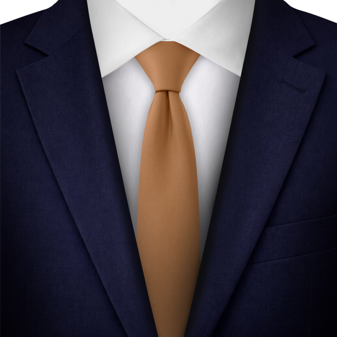 Solid Skinny Tie - Copper Sundial