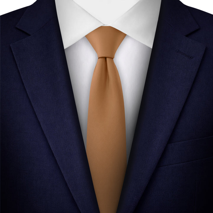 Solid Skinny Tie - Copper Sundial