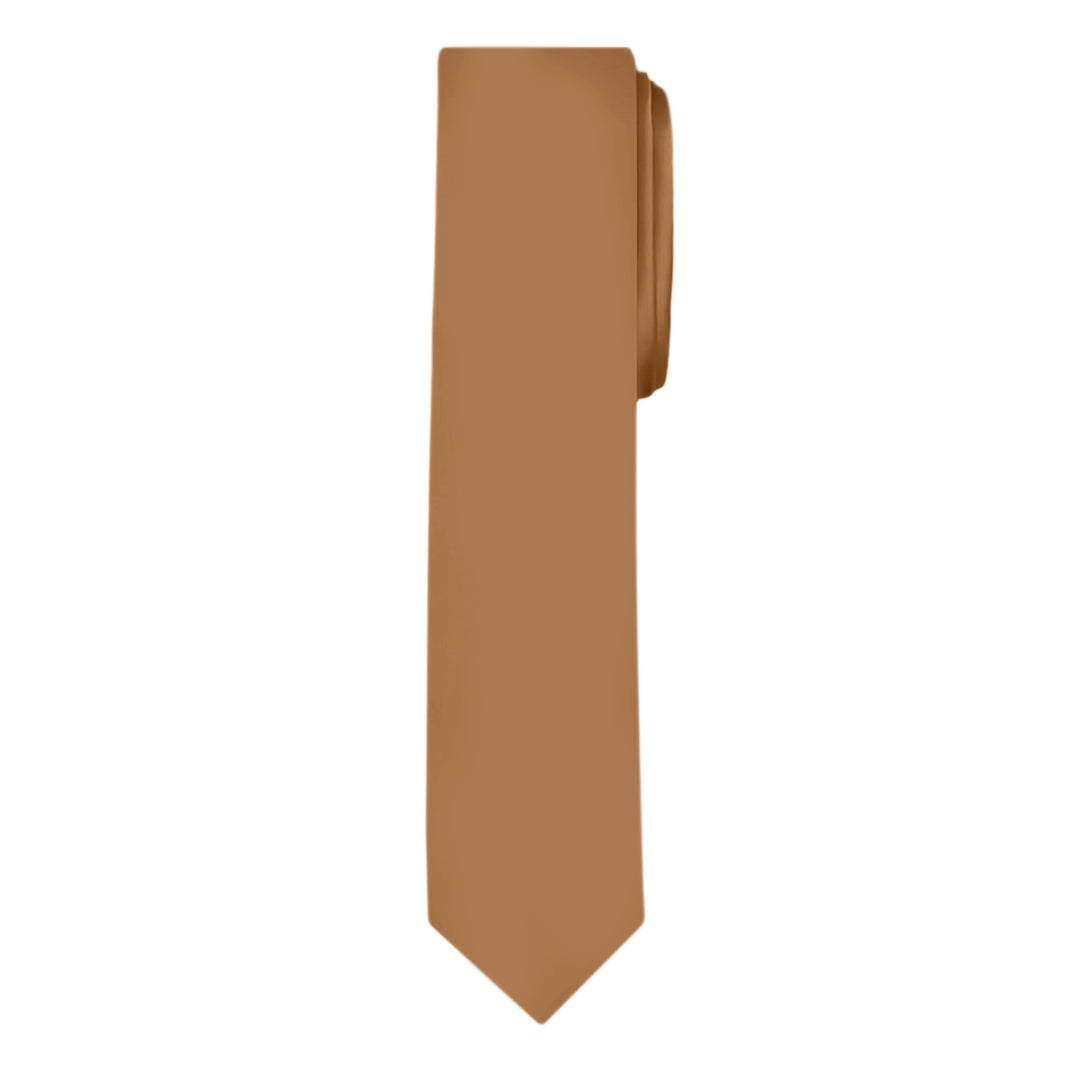 Solid Skinny Tie - Copper Sundial