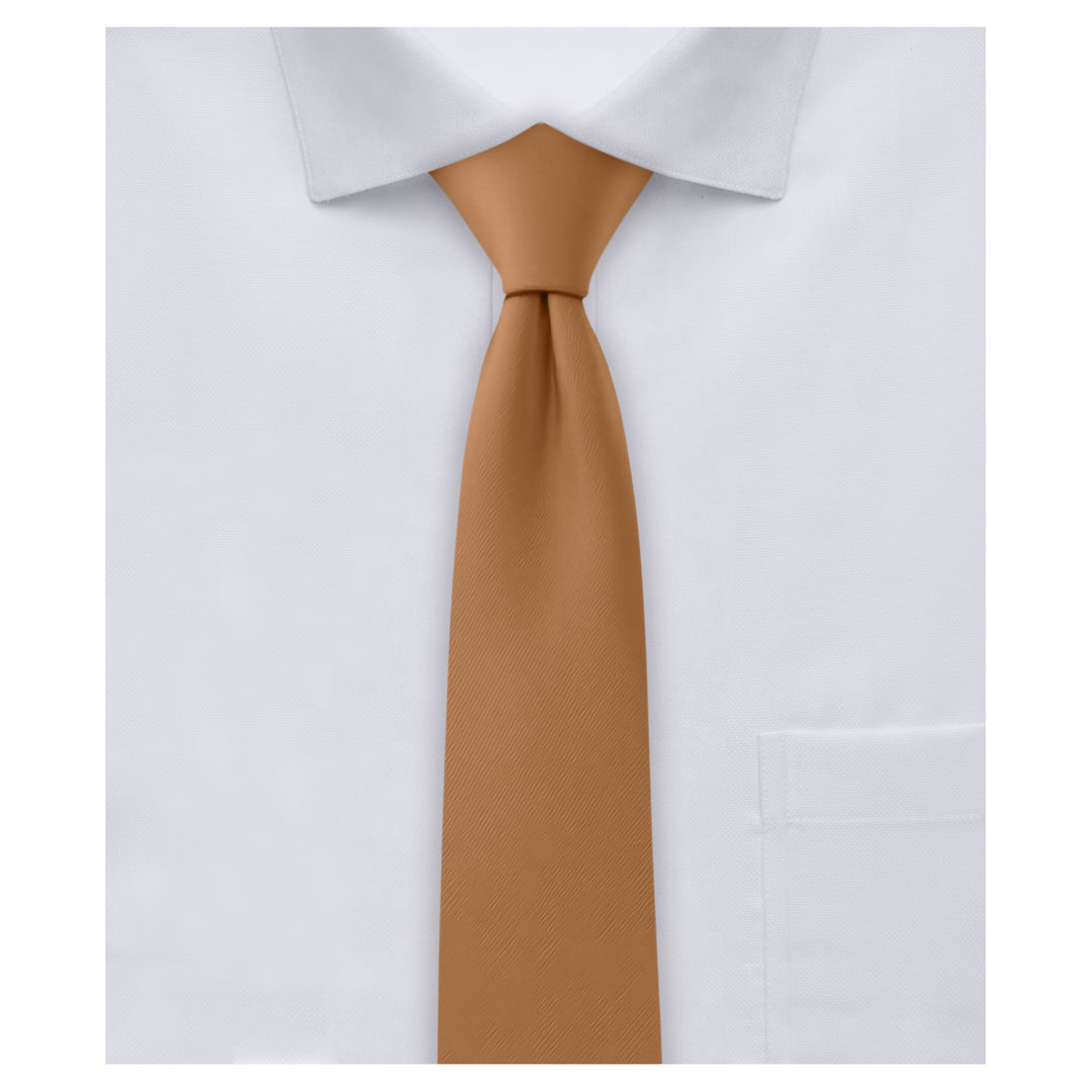 Solid Skinny Tie - Copper Sundial