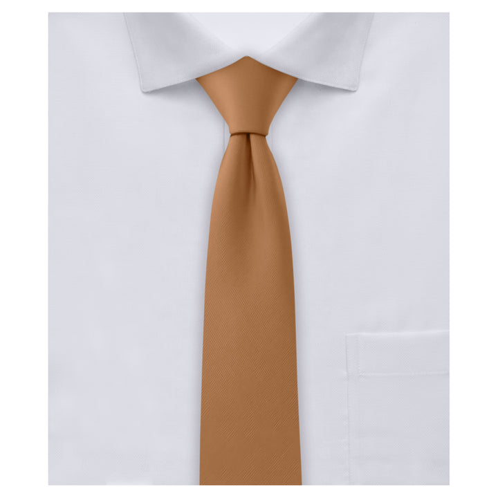Solid Skinny Tie - Copper Sundial