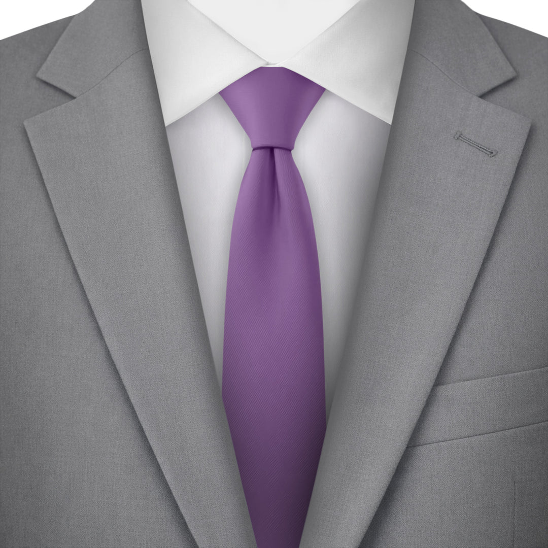Solid Skinny Tie - Wisteria