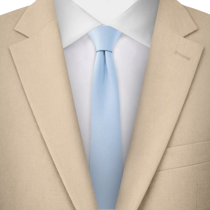 Solid Ultra Skinny Tie - Sky Blue