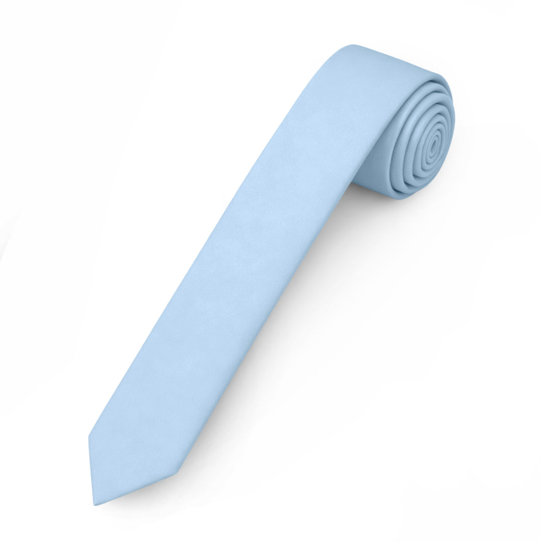 Solid Ultra Skinny Tie - Sky Blue
