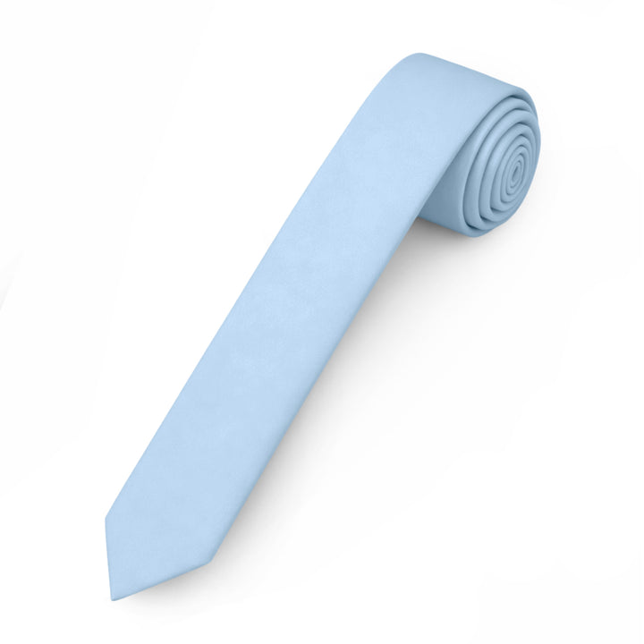 Solid Ultra Skinny Tie - Sky Blue