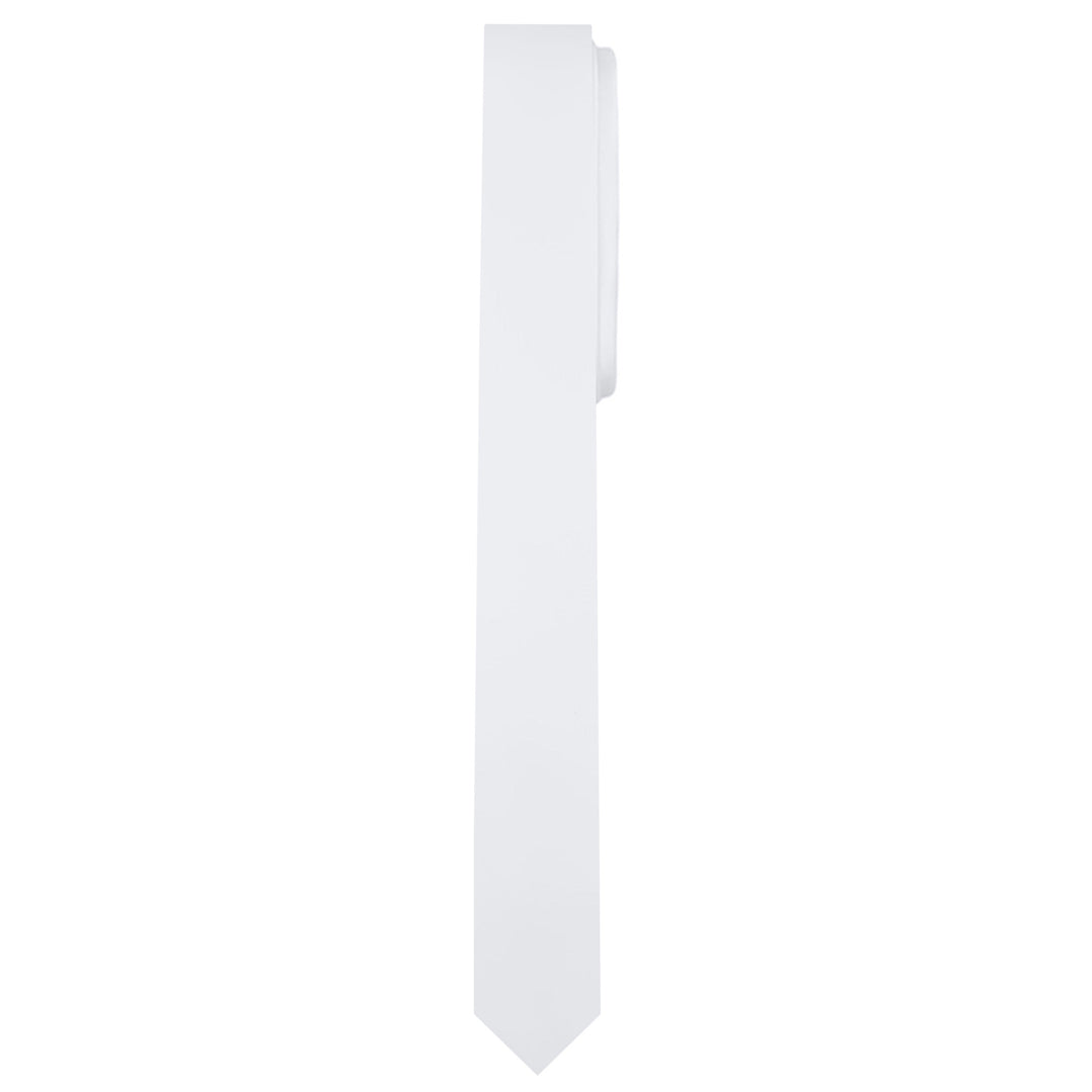 Solid Ultra Skinny Tie - White