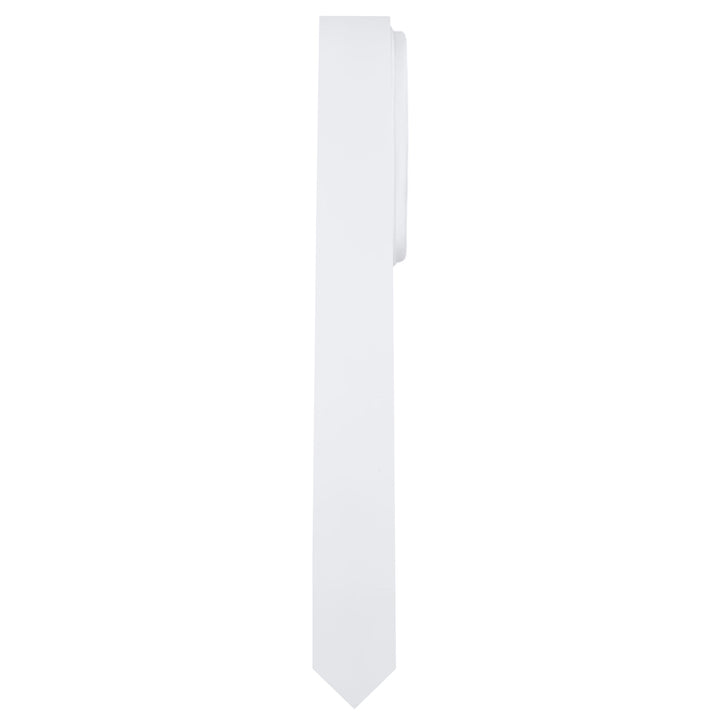 Solid Ultra Skinny Tie - White