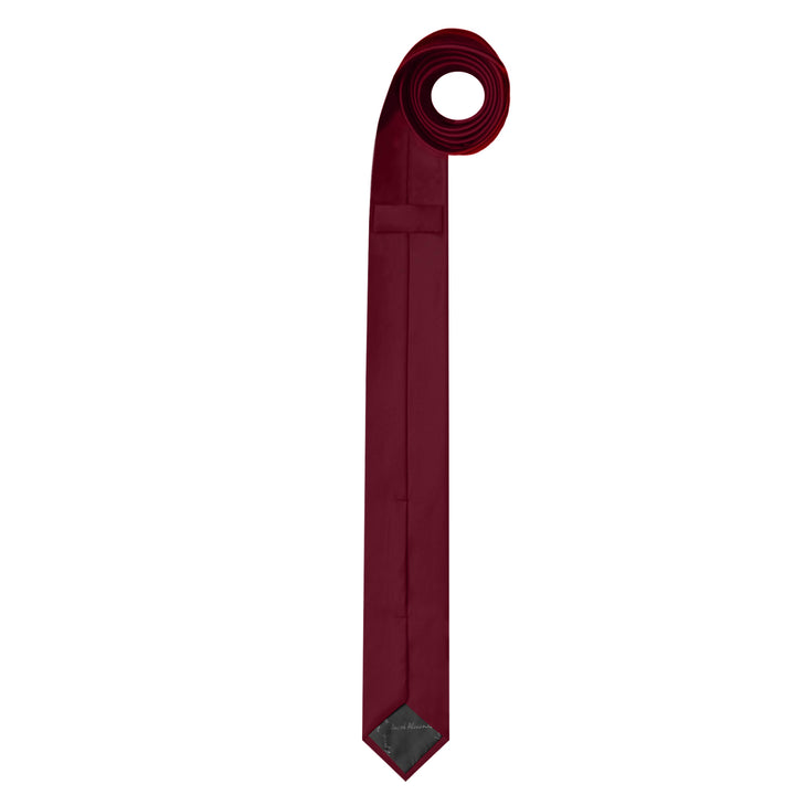 Solid Ultra Skinny Tie - Burgundy