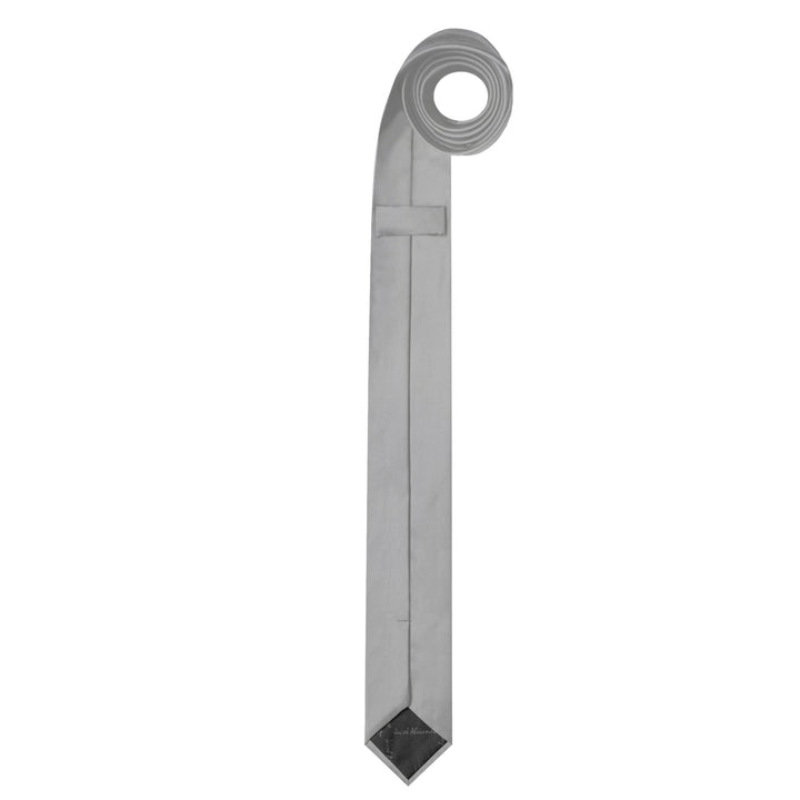 Solid Ultra Skinny Tie - Silver